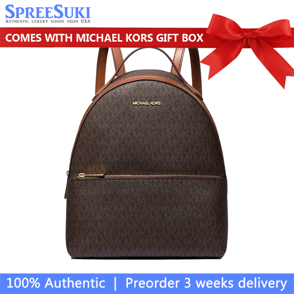 Michael Kors Sheila Medium Logo Backpack Brown # 35F3G6HB6B