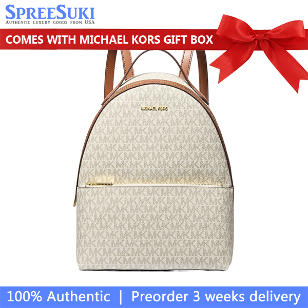 Michael Kors Sheila Medium Logo Backpack Vanilla # 35F3G6HB6B