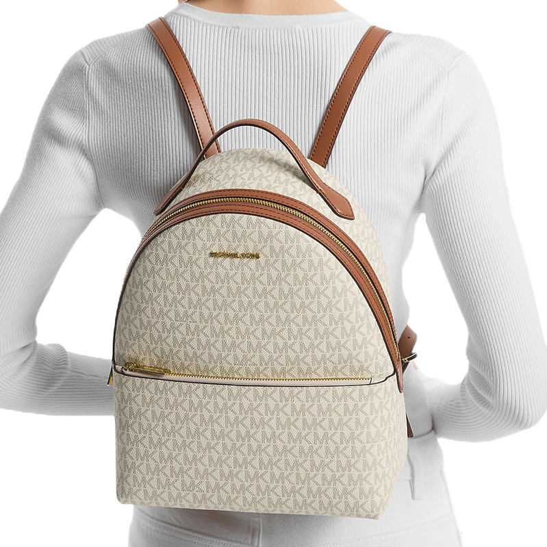Michael Kors Sheila Medium Logo Backpack Vanilla # 35F3G6HB6B