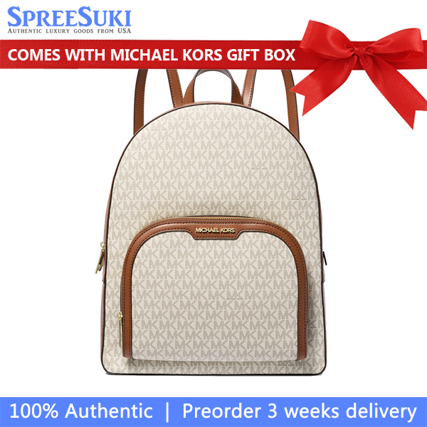 Michael Kors Jaycee Large Logo Backpack Vanilla # 35S2G8TB7B