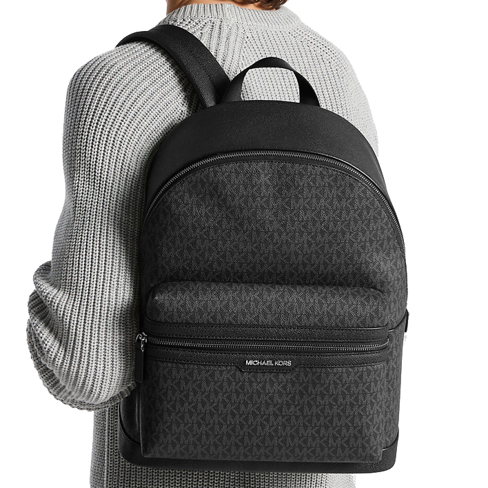 Michael Kors Cooper Signature Logo Backpack Black # 37R5LCOB2B