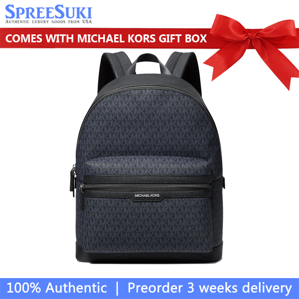 Michael Kors Cooper Signature Logo Backpack Admrl Plblue # 37R5LCOB2B
