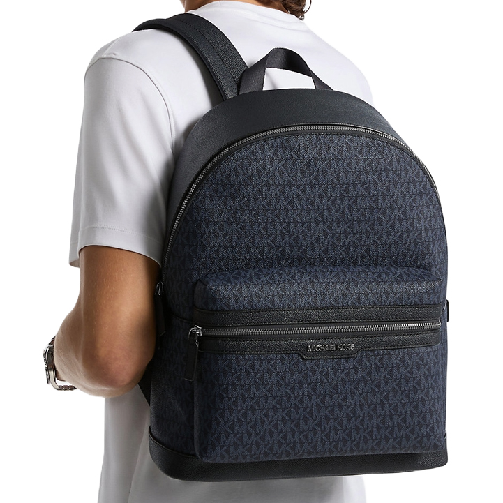 Michael Kors Cooper Signature Logo Backpack Admrl Plblue # 37R5LCOB2B