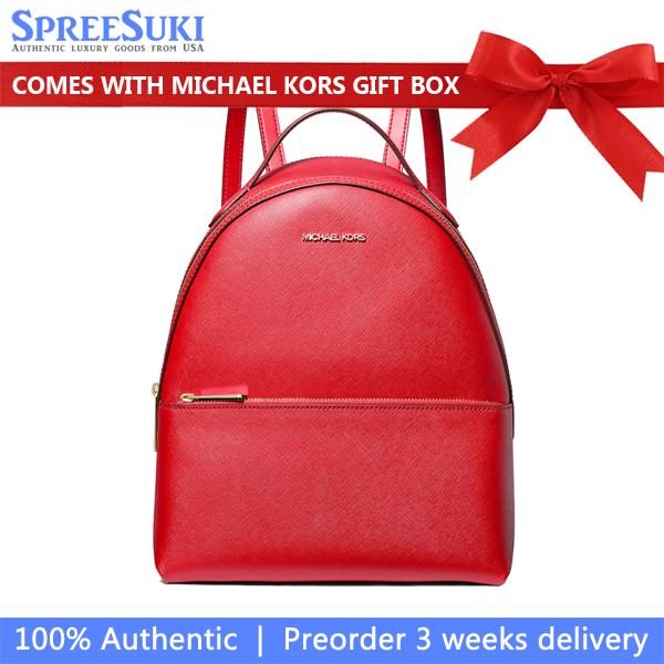 Michael Kors Sheila Medium Backpack Bright Red # 35F3G6HB6L