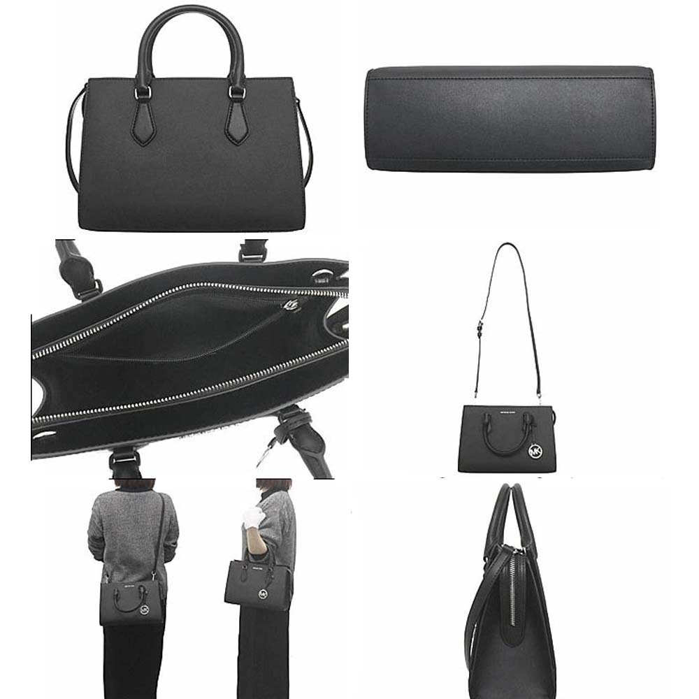 Michael Kors Sheila Medium Satchel Black # 35S3S6HS2L