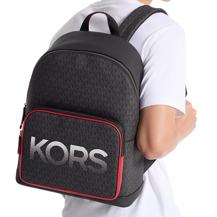 Michael Kors Cooper Signature Logo Backpack Bright Red # 37F4LCOB8B