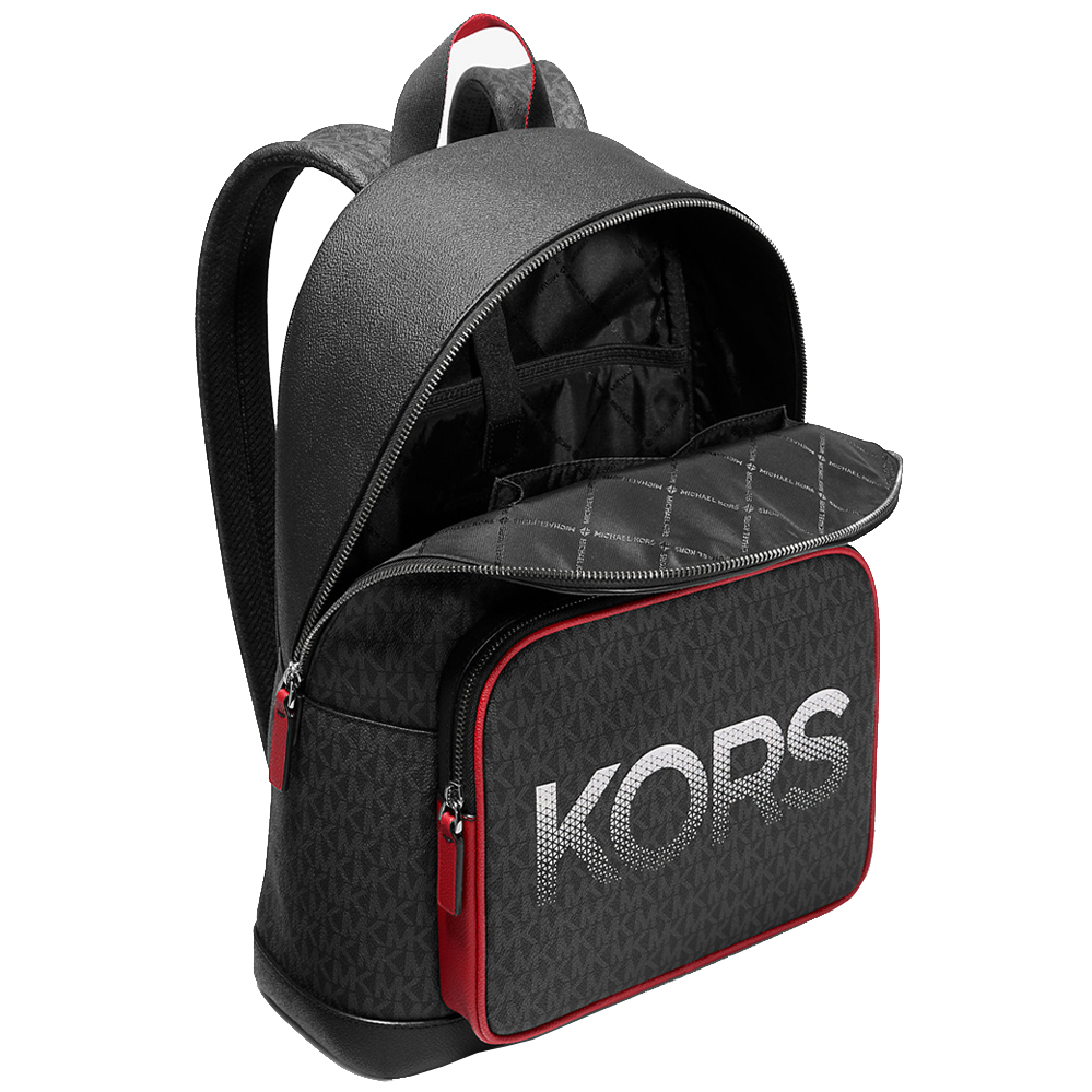 Michael Kors Cooper Signature Logo Backpack Bright Red # 37F4LCOB8B
