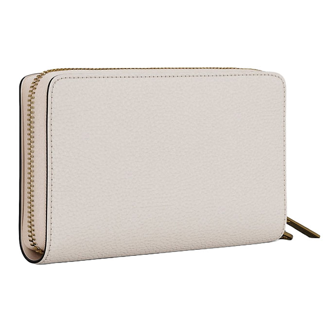 Michael Kors Long Wallet Pebble Leather Jet Set Travel Large Flat Multifunction Phone Lt Cream # 35S9GTVE7L