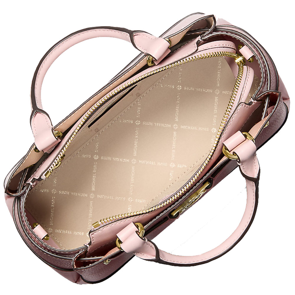 Michael Kors Reed Small Pebbled Leather Satchel Powder Blush # 35F4G6RS1T