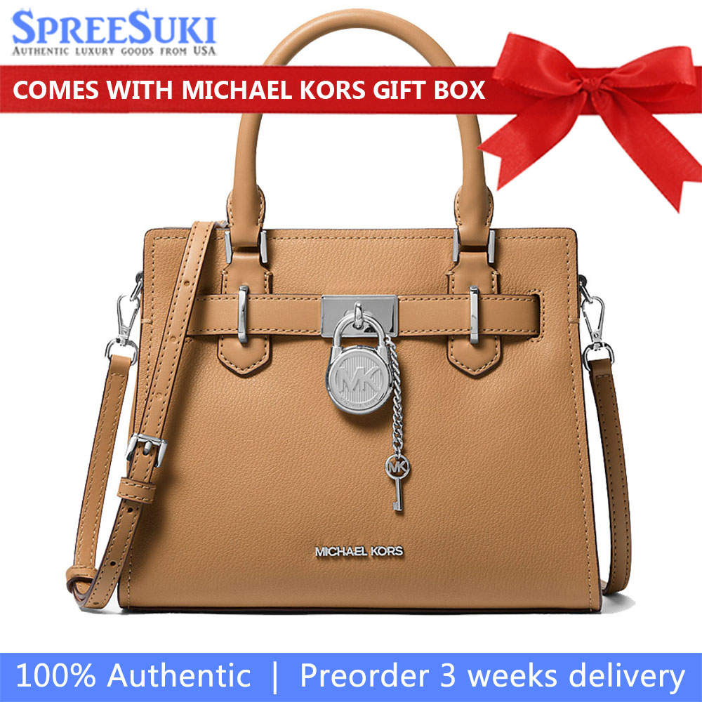 Michael Kors Hamilton Small Leather Satchel Peanut # 35S3SHMS1L
