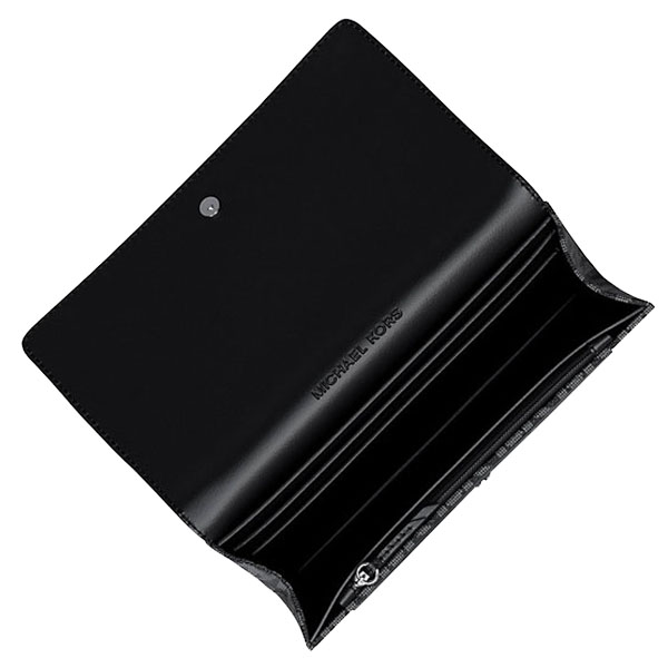 Michael Kors Jet Set Medium Signature Logo 2-In-1 Wallet Black # 35T5SJ6Z2B