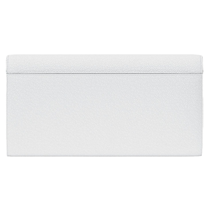 Michael Kors Hamilton Large Leather Continental Wallet Optic White # 35S5SHME9L