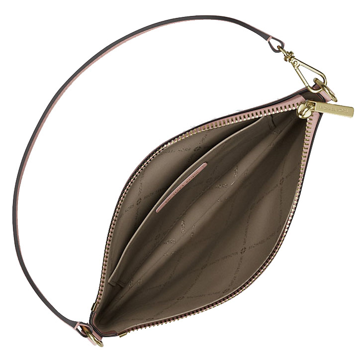 Michael Kors Jet Set Small Signature Logo Convertible Wristlet Powder Blush # 35T4GTVW5B