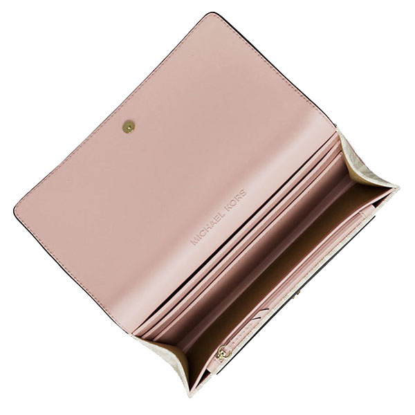 Michael Kors Jet Set Medium Signature Logo 2-In-1 Wallet Pwd Blsh Mlt # 35T5GJ6Z2B