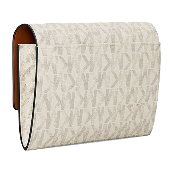 Michael Kors Jet Set Medium Signature Logo 2-In-1 Wallet Vanilla # 35T5GJ6Z2B