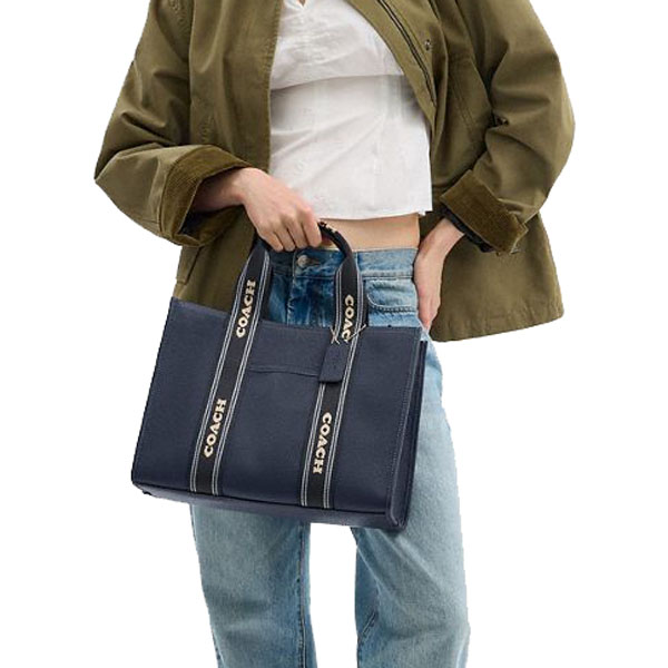 Coach Smith Tote Bag Denim Multi # CBM10