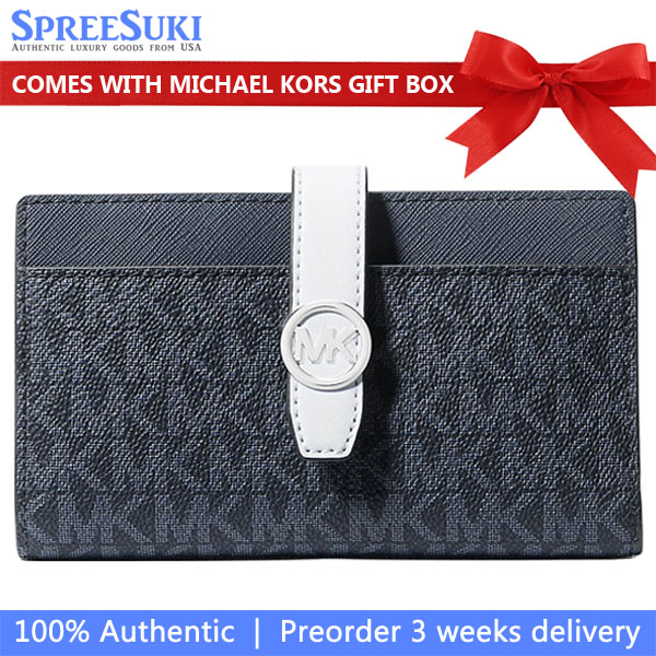 Michael Kors Greenwich Medium Signature Logo Wallet Admirl Multi # 35S5SGRF8Y