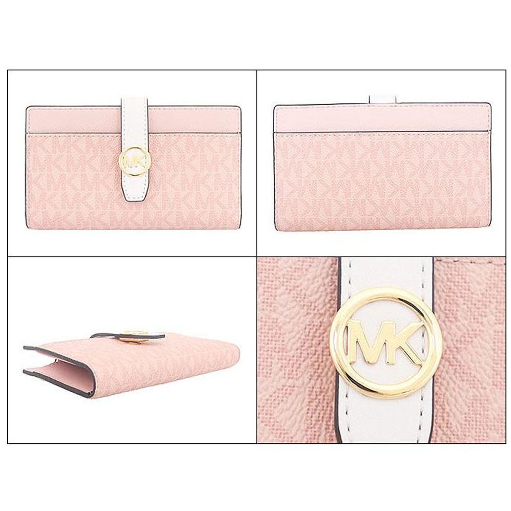 Michael Kors Greenwich Medium Signature Logo Wallet Pwd Blsh Mlt # 35S5GGRF8Y