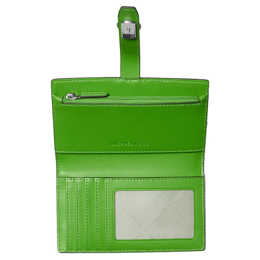 Michael Kors Greenwich Medium Zebra Signature Logo Wallet Jungle # 35S5SGRF8I