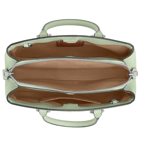 Coach Savannah Small Carryall Bag Silver Light Pistachio # CAL54
