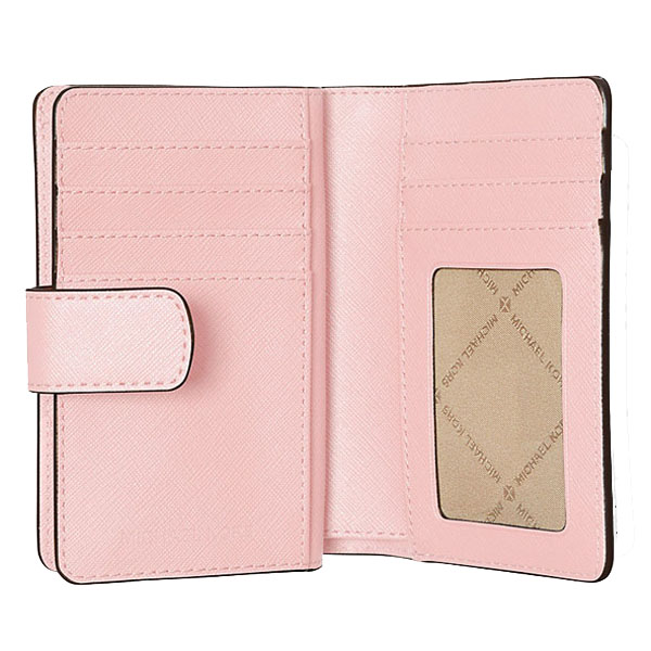 Michael Kors Medium Wallet Jet Set Travel Zip Coin Wallet Powder Blush # 35F7GTVF2L
