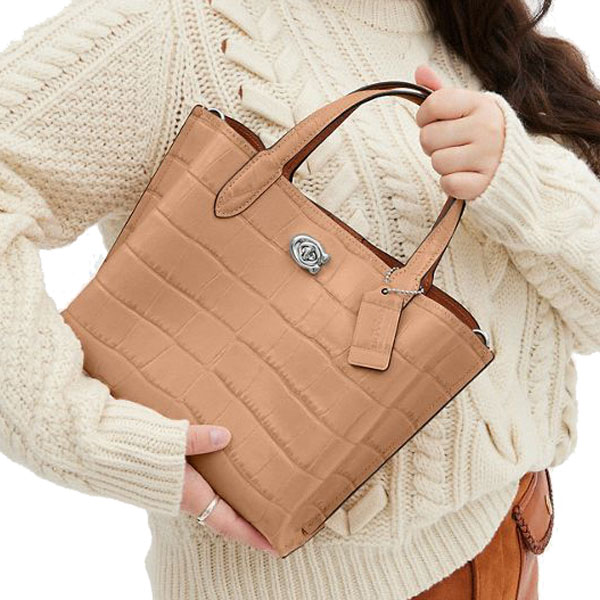 Coach Willow Tote Bag 24 Silver Buff Multi # C8632