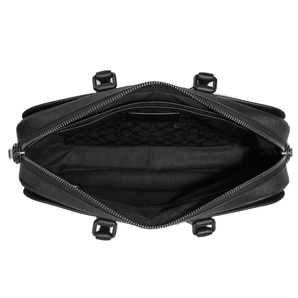 Coach Gotham Brief With Signature Canvas Interior Black # CJ840
