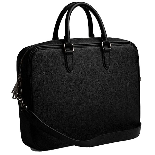 Coach Gotham Brief With Signature Canvas Interior Black # CJ840