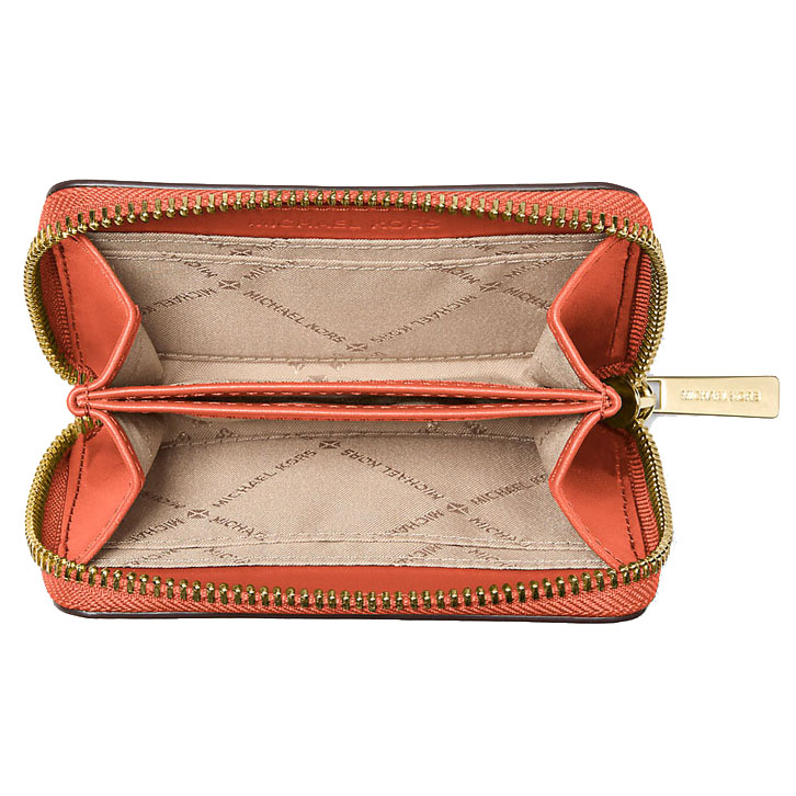 Michael Kors Jet Set Travenuel Medium Color-Block Wallet Red Clay Mlt # 35S4GTVD8L
