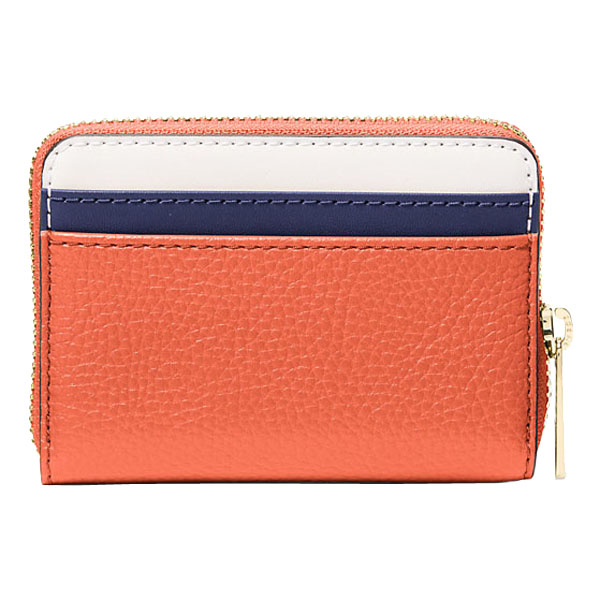 Michael Kors Jet Set Travenuel Medium Color-Block Wallet Red Clay Mlt # 35S4GTVD8L