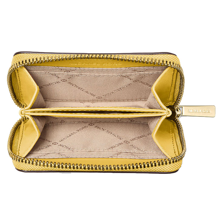 Michael Kors Jet Set Travenuel Medium Color-Block Wallet Dsy Ylw Mlty # 35S4GTVD8L