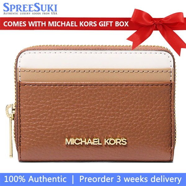 Michael Kors Jet Set Travenuel Medium Color-Block Wallet Luggage Multi # 35S4GTVD8L