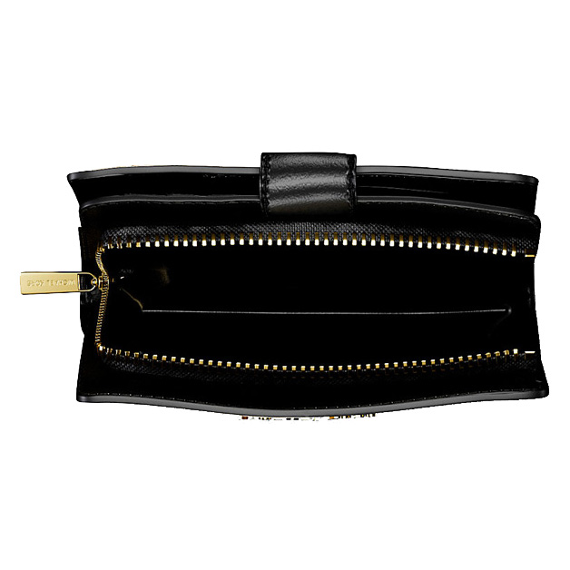 Michael Kors Jet Set Medium Two-Tone Logo Wallet Black Combo # 35F4GTVF6B