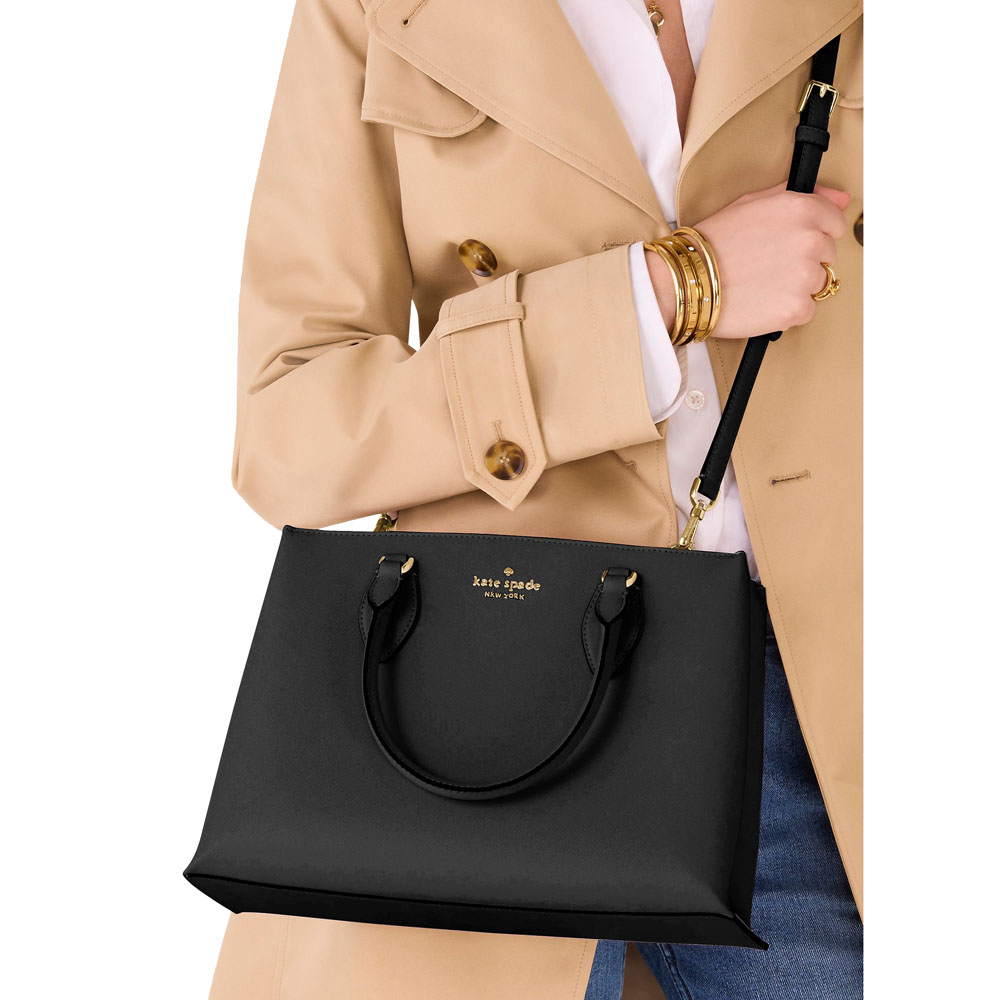 Kate Spade Rae Medium Satchel Black # KK310