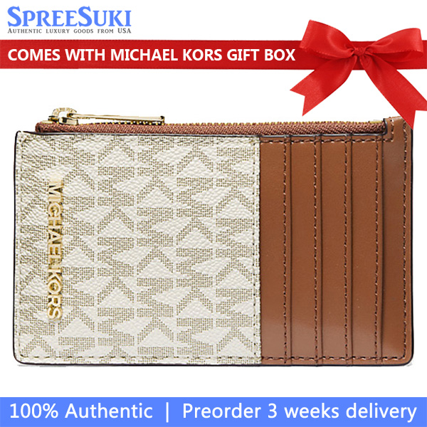Michael Kors Jet Set Travel Medium Card Case Vanilla # 35F2GTVD2B