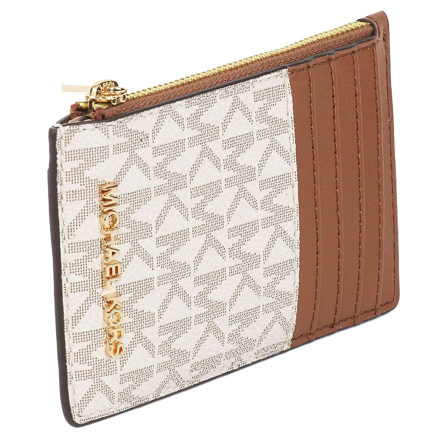 Michael Kors Jet Set Travel Medium Card Case Vanilla # 35F2GTVD2B