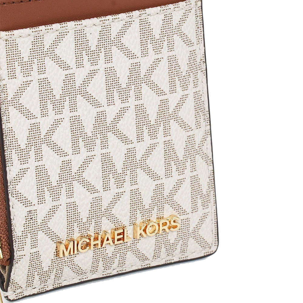 Michael Kors Jet Set Travel Medium Card Case Vanilla # 35F2GTVD2B