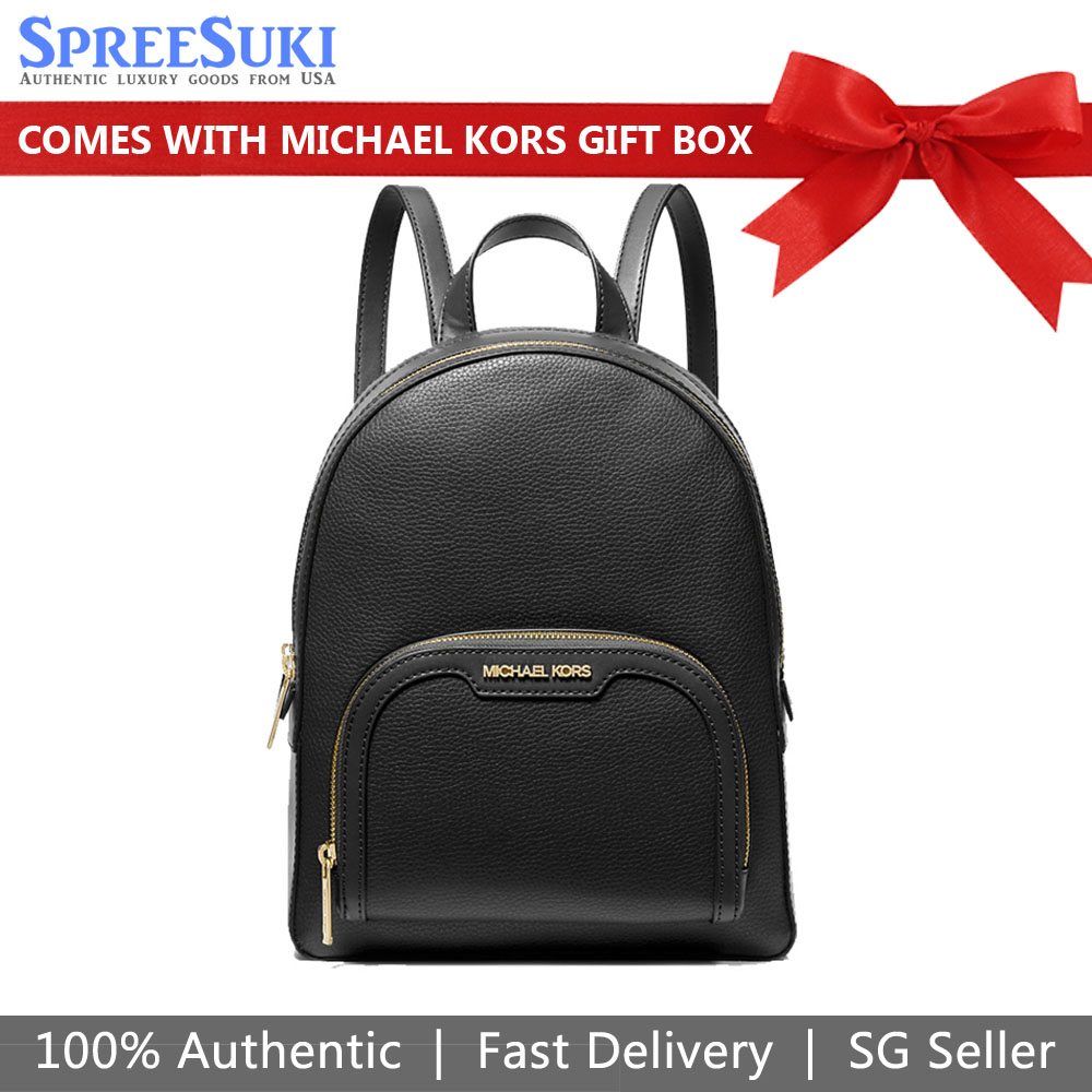 Michael Kors Jaycee Medium Zip Pocket Backpack Black # 35S2G8TB2L