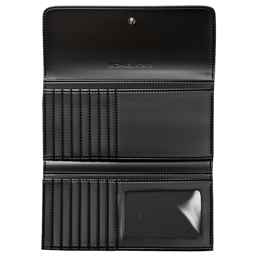 Michael Kors Jet Set Travel Large Trifold Black # 35F8STVF3B