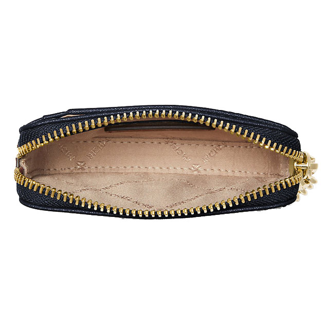 Michael Kors Medium Saffiano Leather Chain Card Case Navy # 35R3GTVD6L