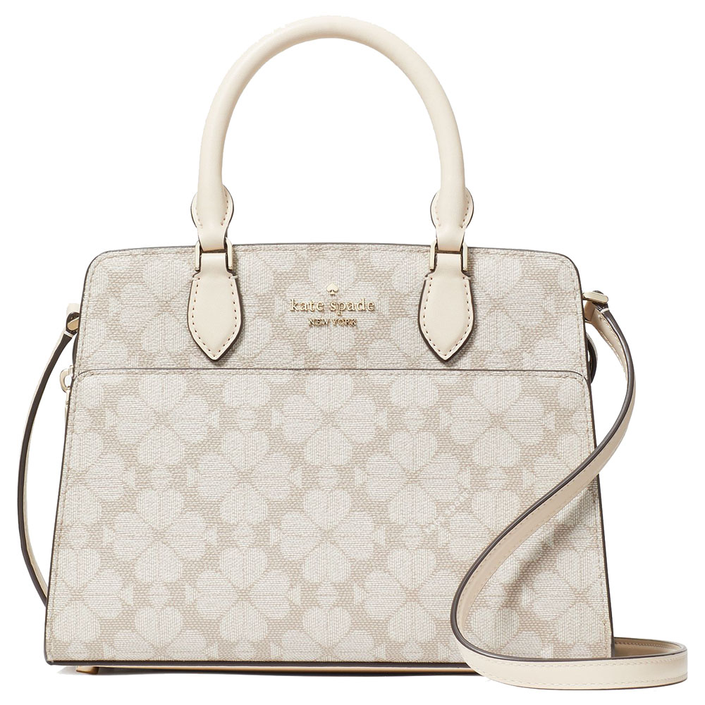 Kate Spade Signature Spade Flower Small Satchel Dark Beige Multi # KI792