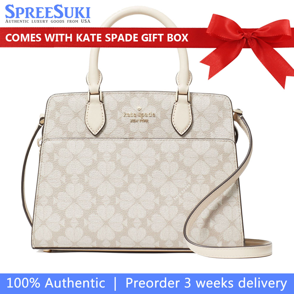 Kate Spade Signature Spade Flower Small Satchel Dark Beige Multi # KI792