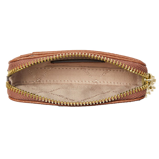 Michael Kors Medium Saffiano Leather Chain Card Case Luggage # 35R3GTVD6L