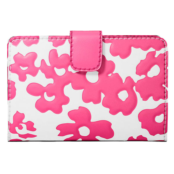 Michael Kors Jet Set Medium Floral Print Bi-Fold Wallet Dragonfruit # 35S5STVF6Y