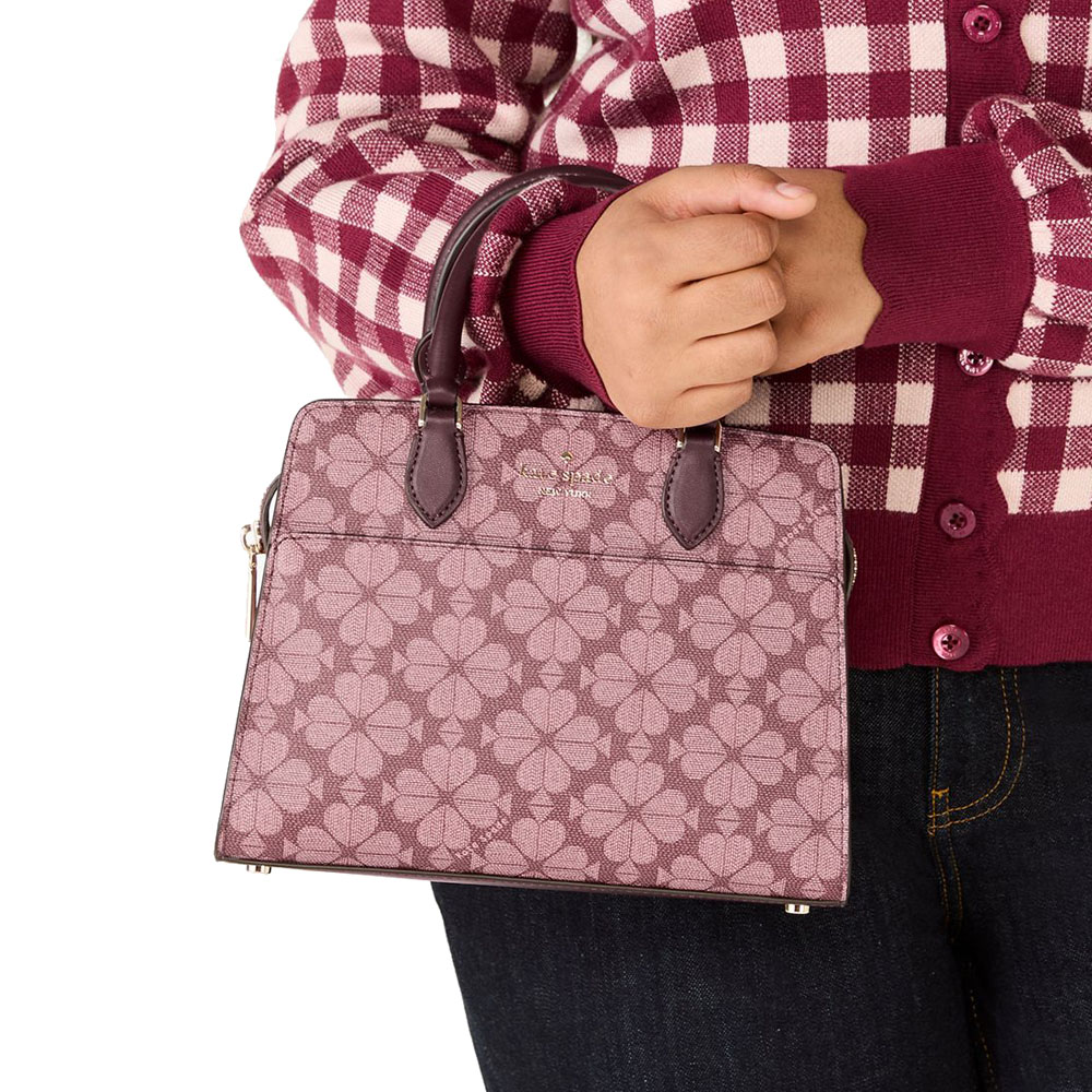 Kate Spade Signature Spade Flower Small Satchel Grenache Multi # KI792