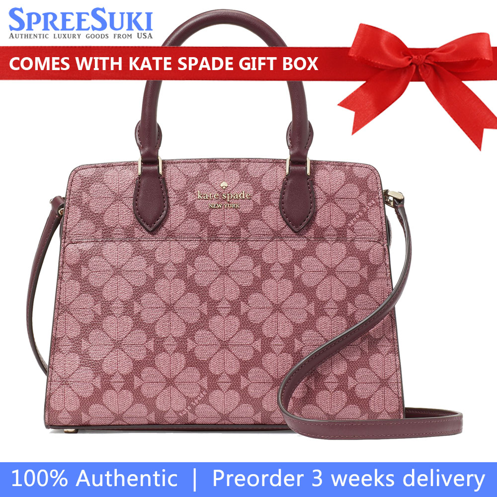 Kate Spade Signature Spade Flower Small Satchel Grenache Multi # KI792