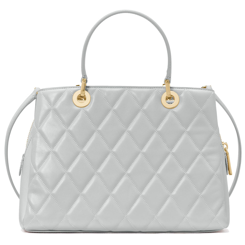 Kate Spade Crossbody Bag Sling Carey Smooth Quilted Sullivan Satchel Stone Path # KH227