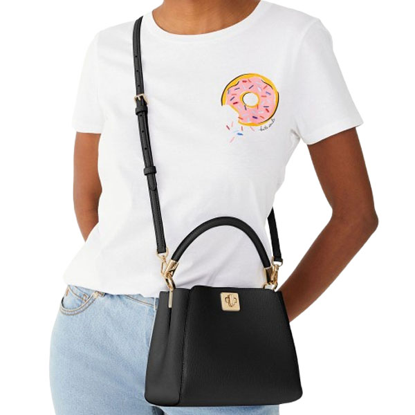 Kate Spade Phoebe Small Top Handle Bag Black # KF553