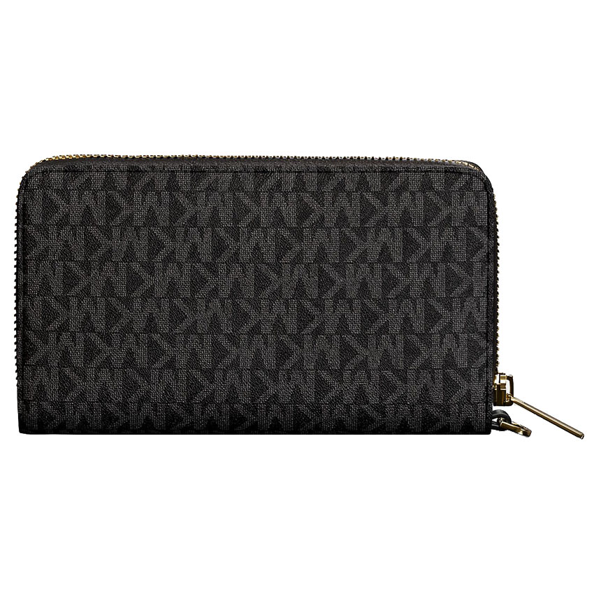 Michael Kors Jet Set Large Signature Logo Smartphone Wallet Black # 35F8STVW9B
