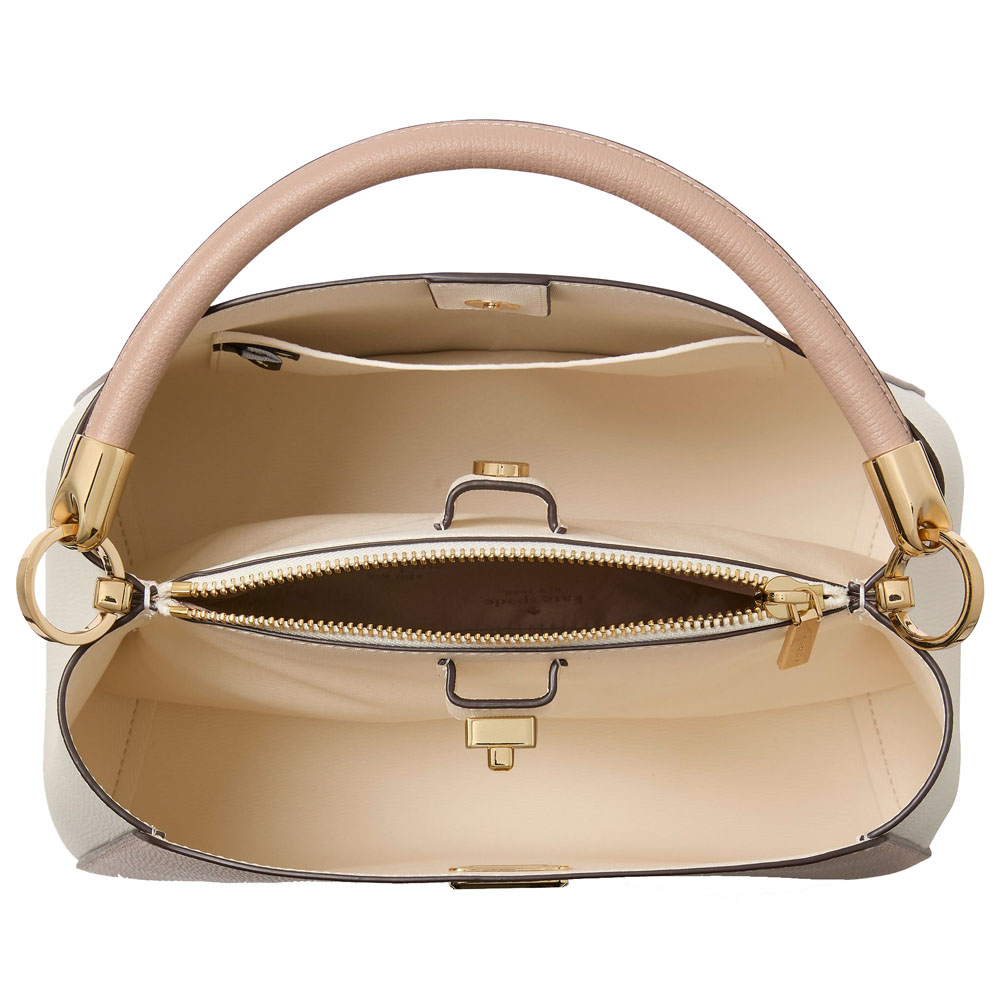 Kate Spade Phoebe Medium Top Handle Bag Toasted Hazelnut Multi # KG751